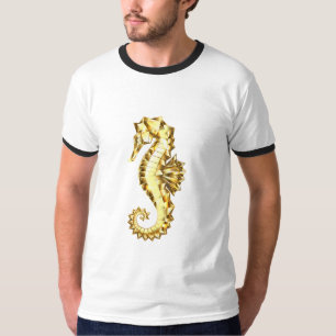 Camiseta Dourado Cavalo de Mar Poligonal