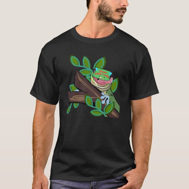CAMISETA DOURADO DIA DE PÓ GECKO (Frente)