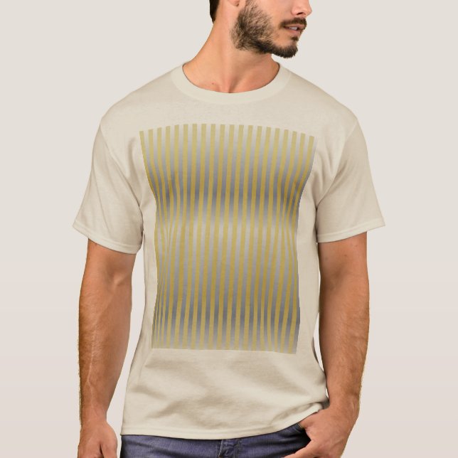 Camiseta Dourado e Prata (Stripes) (Frente)