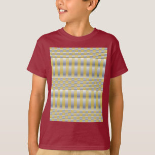 Camiseta Dourado e prateado (verificadores e riscas)