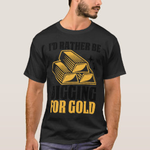 Camiseta Dourado espectador Dourado Miner Digger Treasure H