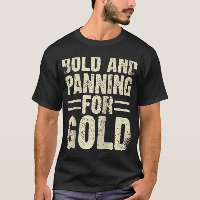 Camiseta Dourado espectador Dourado Miner Digger Treasure H (Frente)