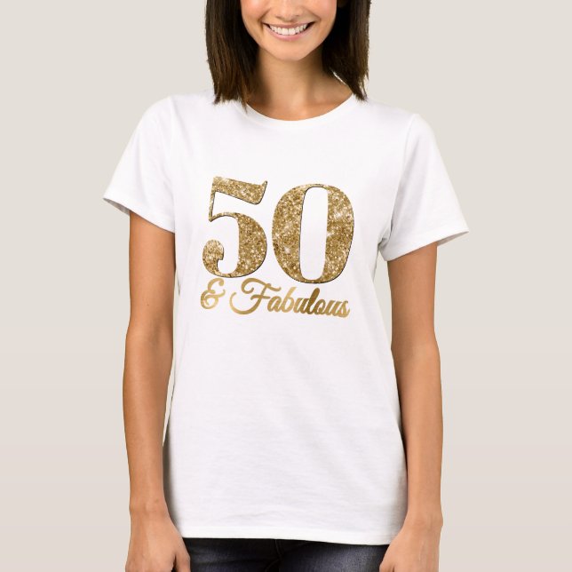 Camiseta Dourado Espelhado 50 & Fabuloso (Frente)