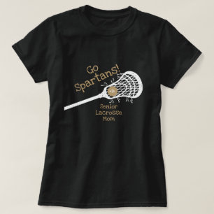 Camiseta Dourado Go Team Lacrosse Mãe
