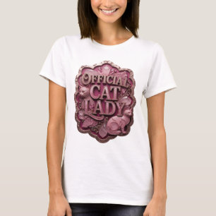 Camiseta Dourado Marcante MOTIVO ARTÍSTICO GATA OFICIAL