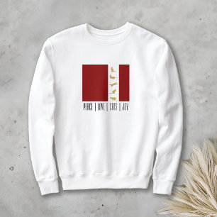 Camiseta Dourado Natal Vermelho Moderno