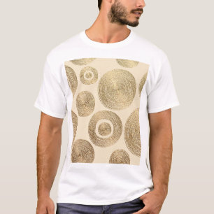 Camiseta Dourado padrão: design de luxo abstrato brilhante