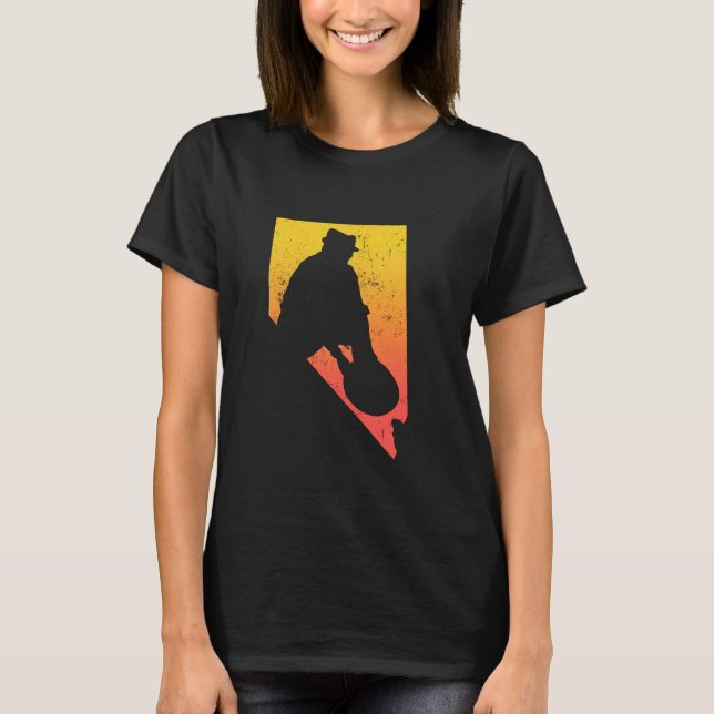 Camiseta Dourado Panner Estado Silhouette - Panela Dourada (Frente)