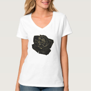 Camiseta Dourado Preto Glamouroso Rosa Elegante Sofisticado