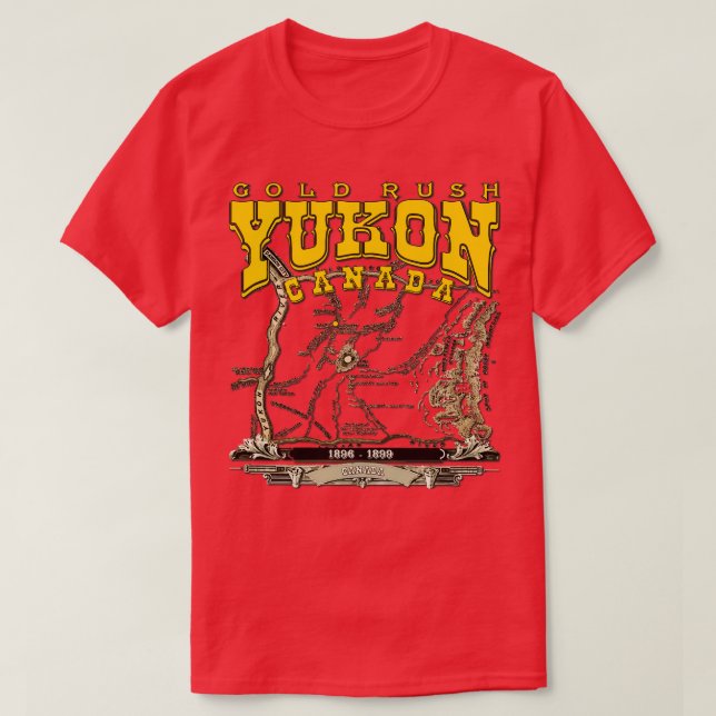 Camiseta Dourado Rush Yukon (Frente do Design)