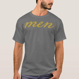 Camiseta Dourado Script de Tipografia Mínima de Presente de