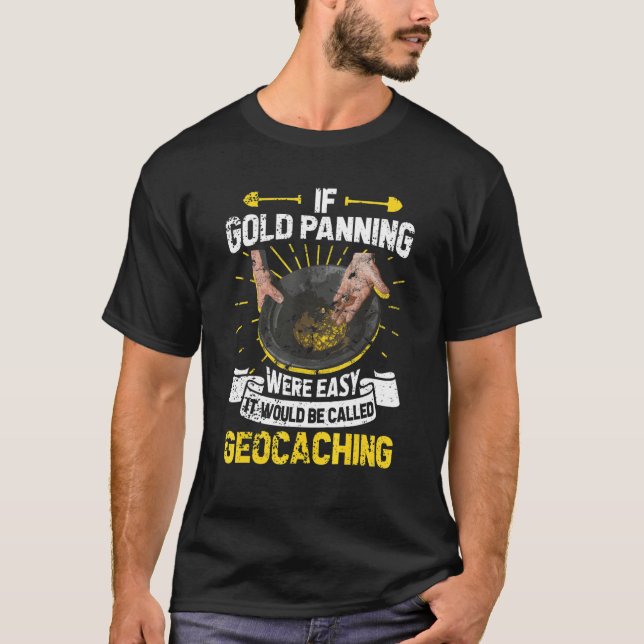 Camiseta Dourado tesouro de minas, caçando prateleiras de o (Frente)
