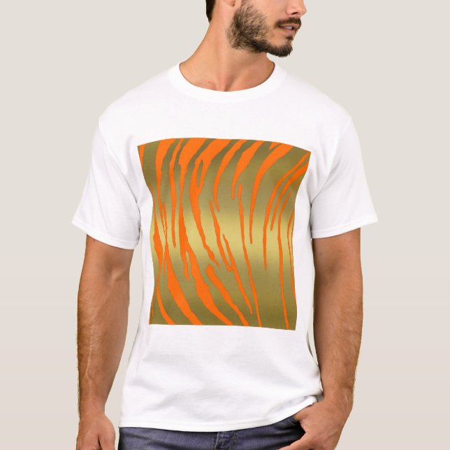 Camiseta Dourado Tigre Laranja (Frente)