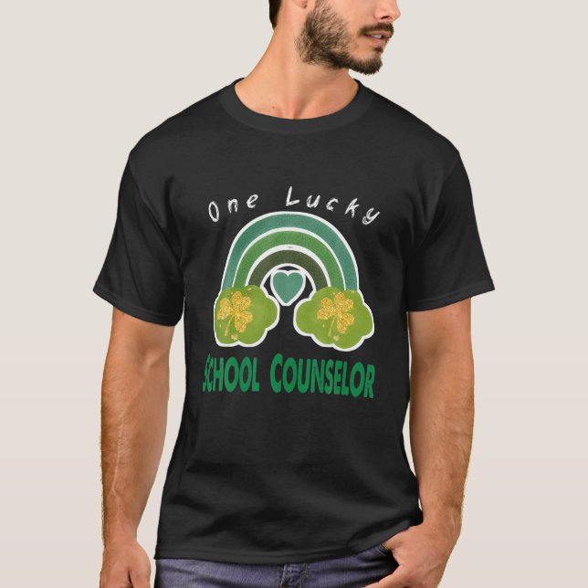 Camiseta Dourado Um Conselheiro Escolar Sortudo Rua do Arco (Frente)