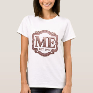 Camiseta Dourado Vibrante ME EST 1977 Design Ousado