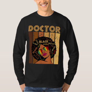 Camiseta Doutor Afro-Americana História Negra M