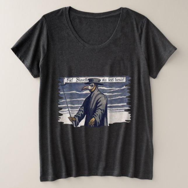 Camiseta Doutor Da Peste Fique De Volta (Frente do Design)