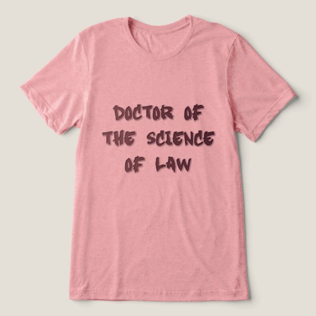 Camiseta Doutor em Ciência do Direito (Design frontal)