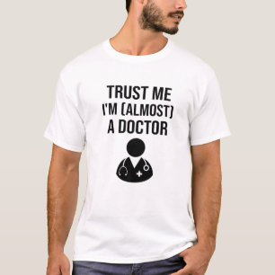 Camiseta Doutor Ensino de Estudante Médico Engraçado Eu s
