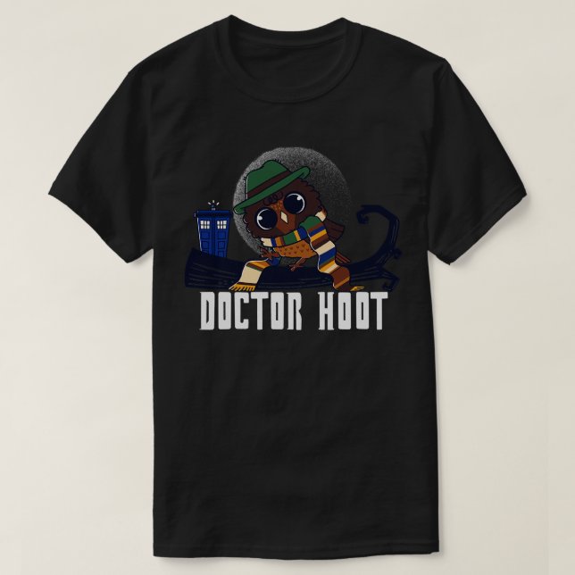 Camiseta Doutor Hoot (Frente do Design)