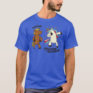 Camiseta Doutor Médico Assistente de Cavalo Unicórnio 1