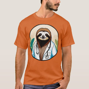 Camiseta Doutor Sloth Curando-se com e e Compaixão