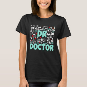 Camiseta Doutor Tipografia Estudantes de Medicina Médicos