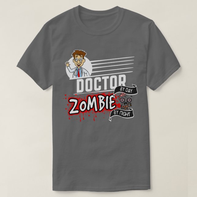 Camiseta Doutor Zombie na noite 1 (Frente do Design)