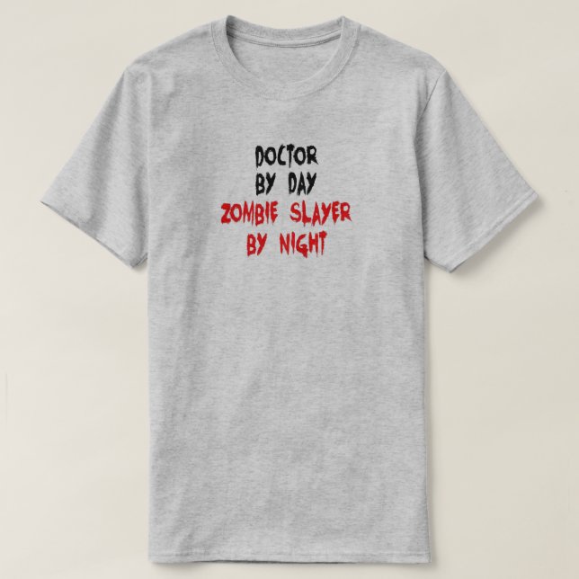Camiseta Doutor Zombie Slayer Piada (Frente do Design)