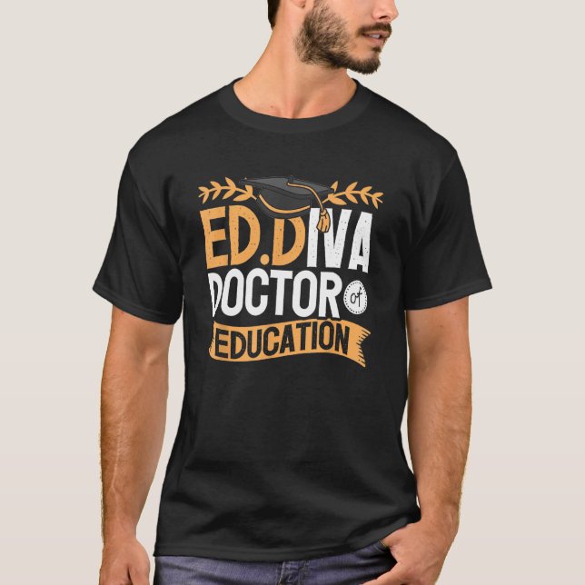Camiseta Doutora Em Educação EdD Ed Diva (Frente)