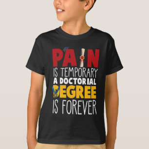 Camiseta Doutorado Doutorado Doutorado na Faculdade de Grad