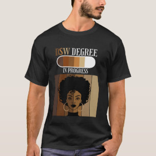 Camiseta Doutorado em DSW de Trabalho Social em Andamento P