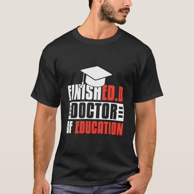Camiseta Doutorado Em Educação Concluído (Frente)