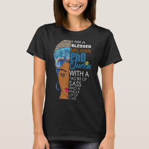 Camiseta Doutorado em Melanin African American Woma
