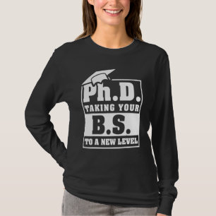 Camiseta Doutorado Leva Seu Bacharelado a um Novo Nível Es