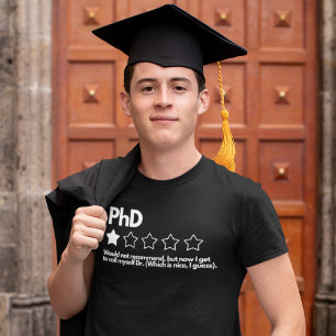 Camiseta Doutorado - não recomendado, mas agora posso ligar