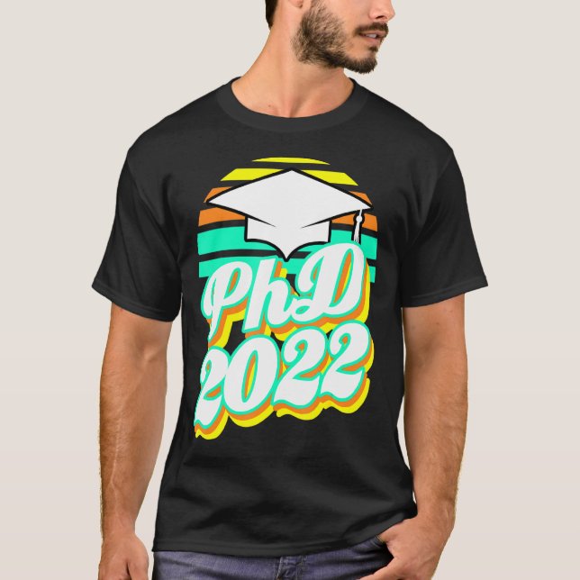 Camiseta Doutorado PhD Graduação 2022 Retro (Frente)