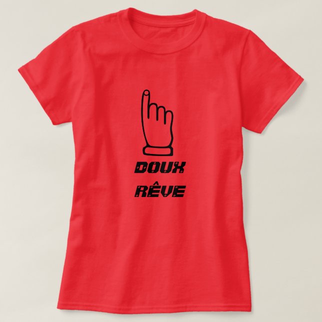 Camiseta doux rêve - doce sonho (Frente do Design)