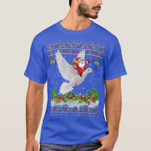 Camiseta Dove Bird Xmas Pajama Papais noeis Feias Andando D