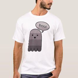 Camiseta Dove Cinza Boo Ghost Halloween