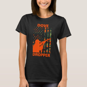 Camiseta Dove Hunting Camo American Flag Hunter Dove D