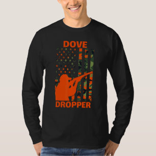 Camiseta Dove Hunting Camo American Flag Hunter Dove D