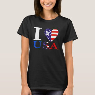 Camiseta Dove I Heart Usa I Love Usa America Patriotic 4th