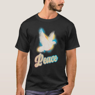 Camiseta Dove Of Peace Colorful Dove For Peace Bíblia Churc
