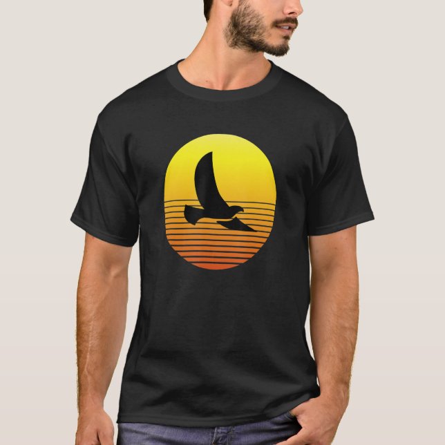 Camiseta Dove Pigeon Bird Silhouette em Sunset Wildlife Nat (Frente)