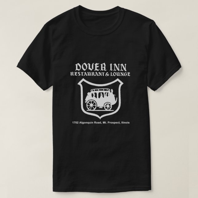 Camiseta Dover Inn Restaurant and Lounge, Mt. Prospect, IL (Frente do Design)