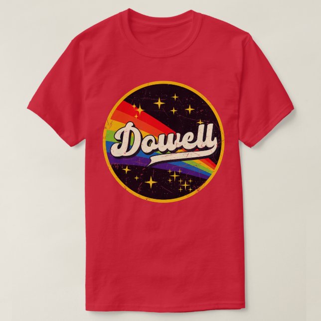 Camiseta Dowell Rainbow In Space Vintage GrungeStyle (Frente do Design)