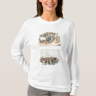 Camiseta Down de peso e de fricção e "a aposta