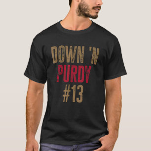 Camiseta Down 'N Purdy 13 Brock Purdy American Football Qua