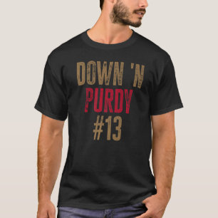 Camiseta Down 'N Purdy 13 Brock Purdy American Football Qua